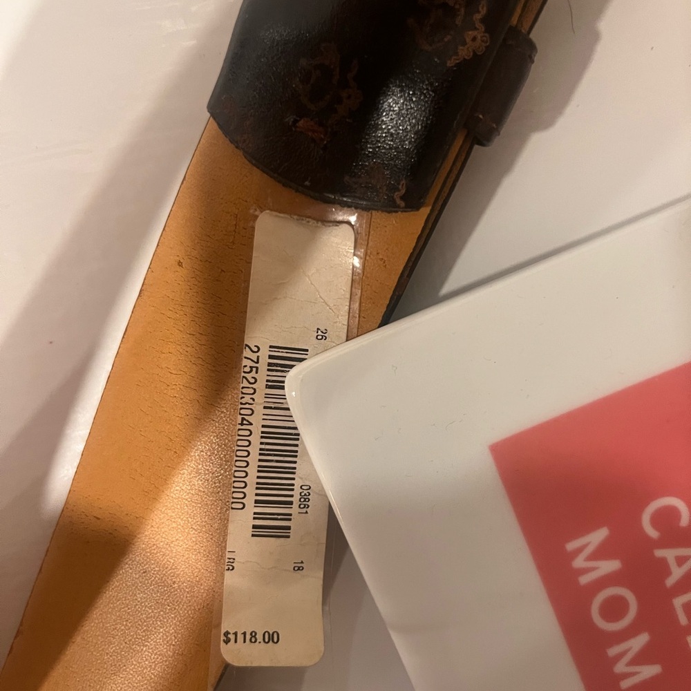 Brooks Brothers Dark Brown Leather Belt Bag - Picture 5 of 5